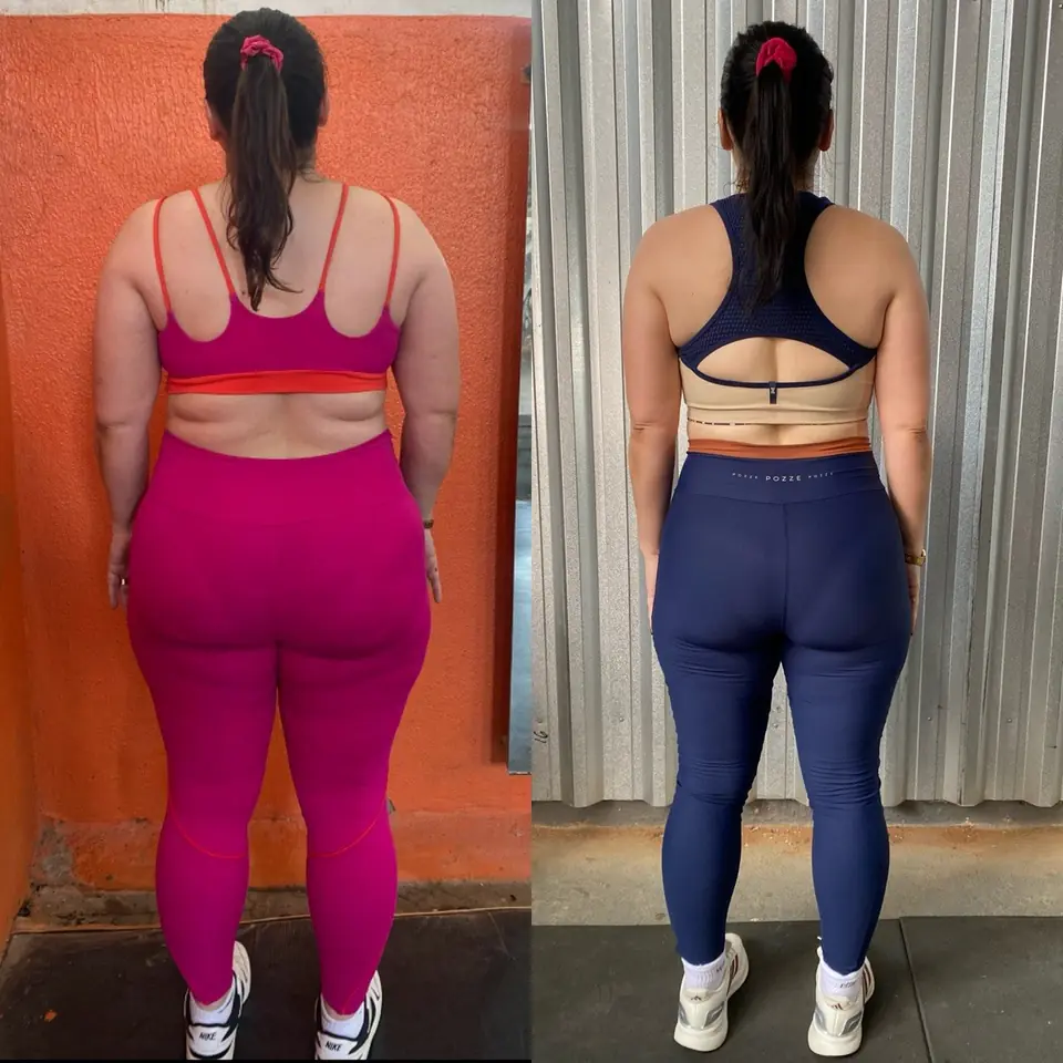Antes y después de una alumna del método