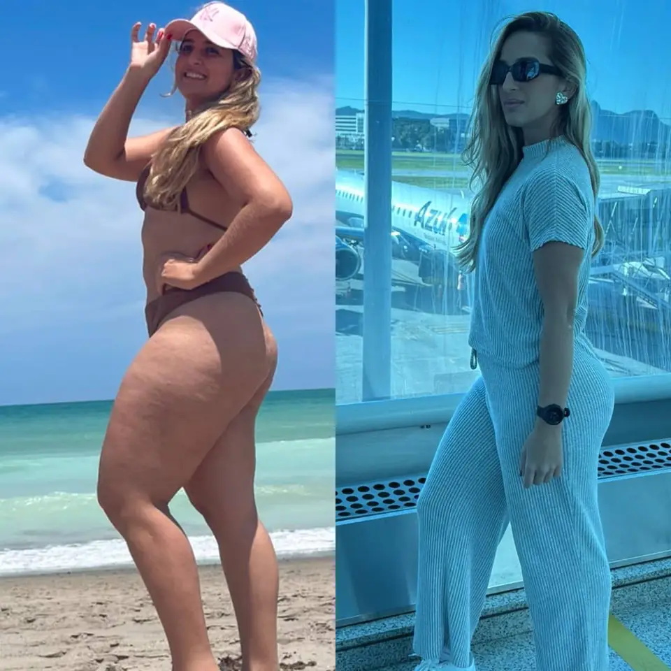 Antes y después de una alumna del método